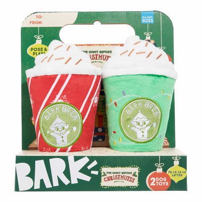 BARK Festive Latte Dog Toy Set