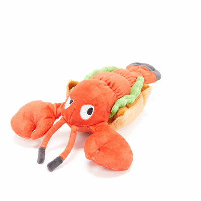 BARK Lobster Roll Dog Toy Plush, 13.5 inches