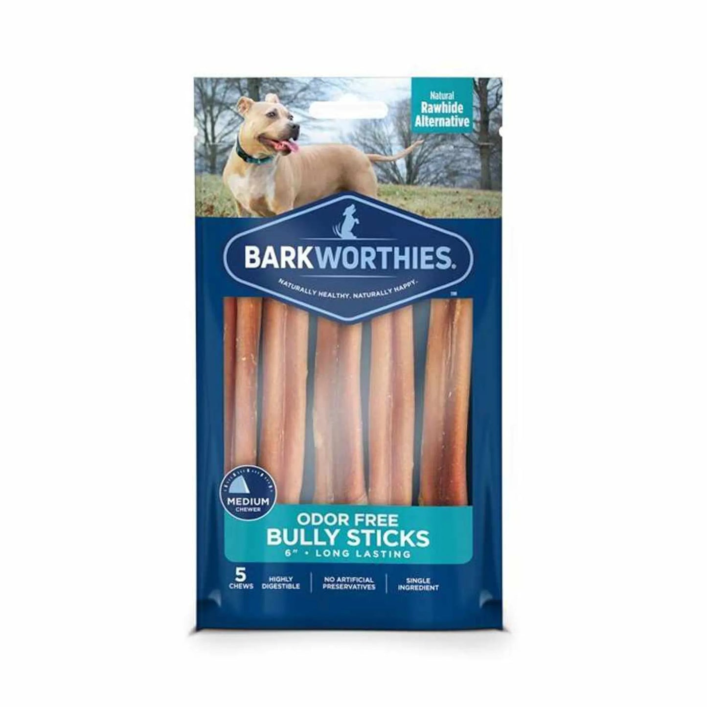 Barkworthies Odor-Free Bully Sticks 12-Inch