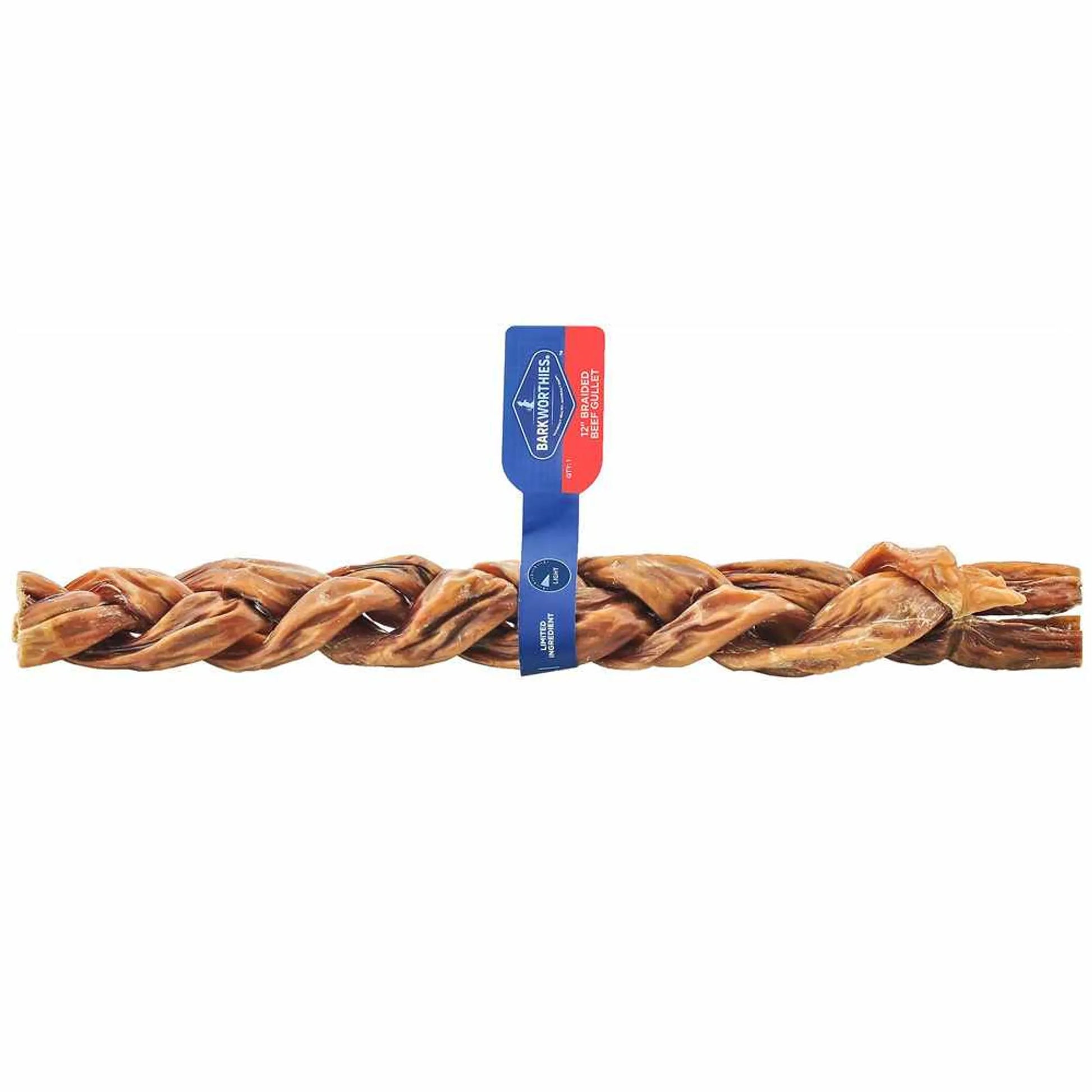 Barkworthies Beef Gullet - Braided - Your Pet Connection