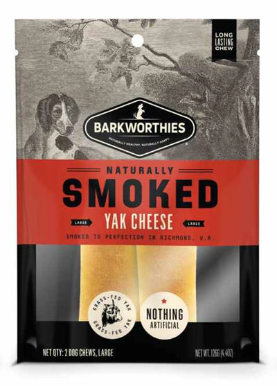 Barkworthies Smoked Yak Cheese - Large 2pk - Your Pet Connection