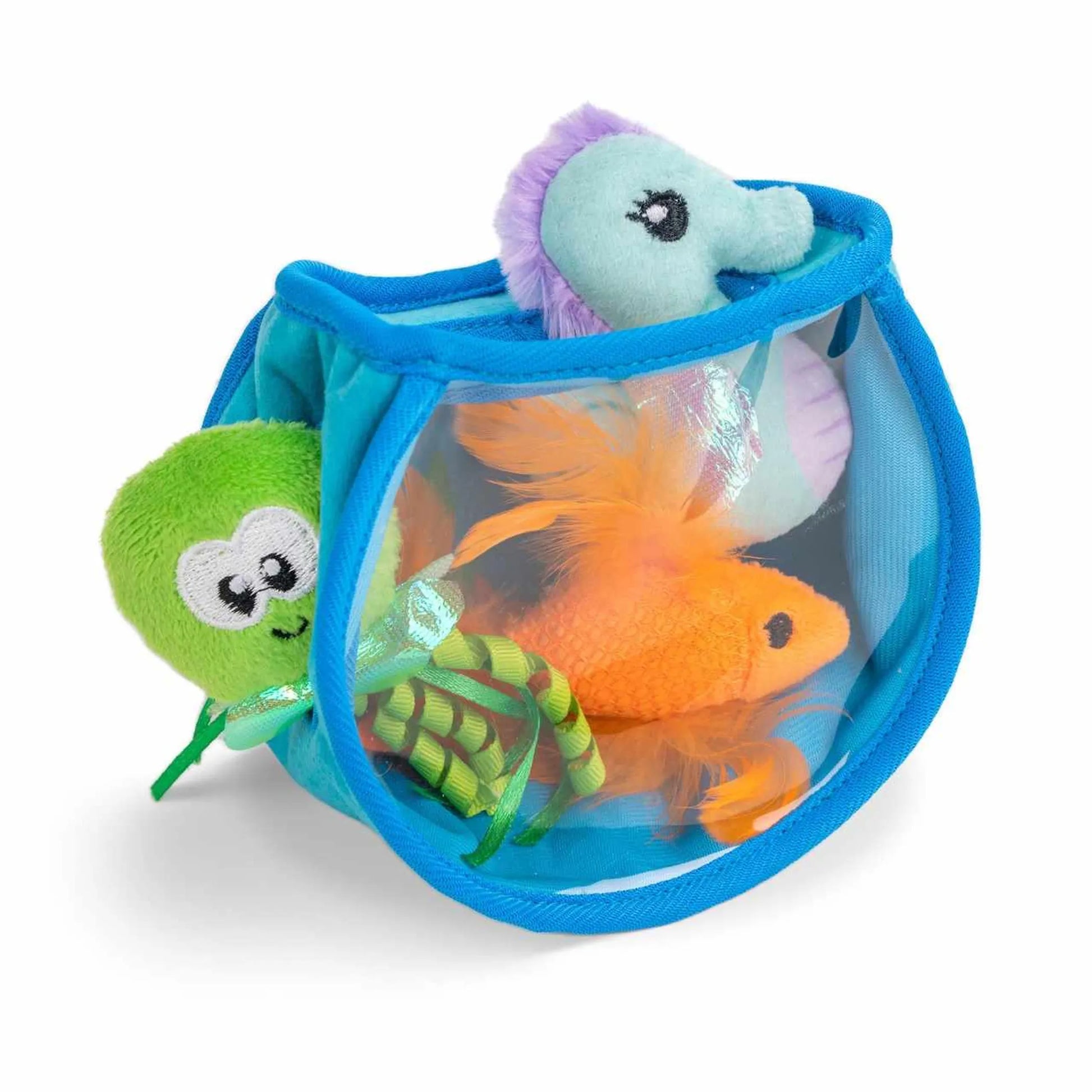 Catstages Hide & Seek Fish Bowl Cat Toy Blue - Your Pet Connection