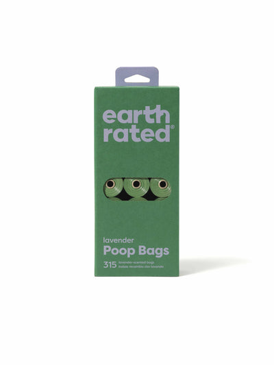 Earth Rated Lavender Poop Bags 315ct on 21 Refill Rolls - Your Pet Connection