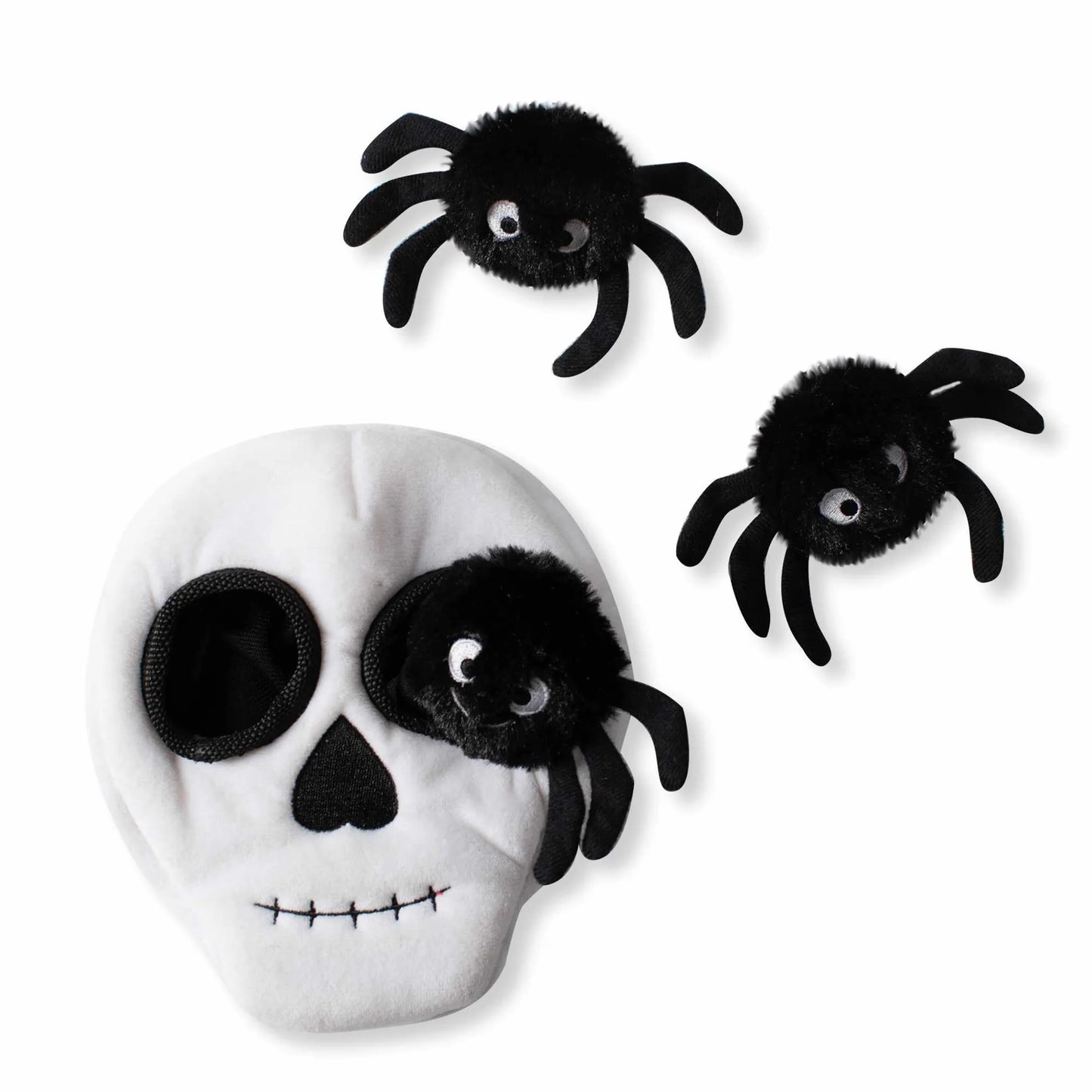 PetShop by Fringe Studio Skull With Spiders Hide & Seek Plush Dog Toy - Your Pet Connection