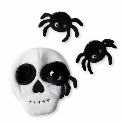 PetShop by Fringe Studio Skull With Spiders Hide & Seek Plush Dog Toy - Your Pet Connection