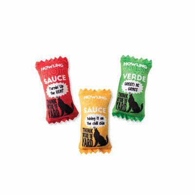 Wagsdale Howling Hot Sauce 3pc  Small Dog Toy Set - Your Pet Connection