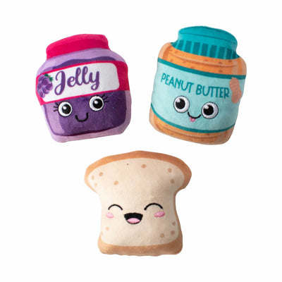 PetShop by Fringe Studio Sticky Situation Plush Dog Toy Set Small 3pc - Your Pet Connection