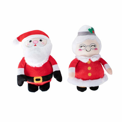 PetShop by Fringe Studio Mr. & Mrs. Santa Paws Plush Dog Toy Set 2pc - Your Pet Connection