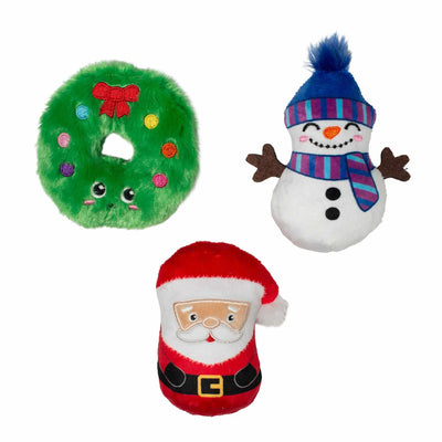 PetShop by Fringe Studio We Have Great Chemis-Tree Plush Dog Toy Set Small 3pc - Your Pet Connection