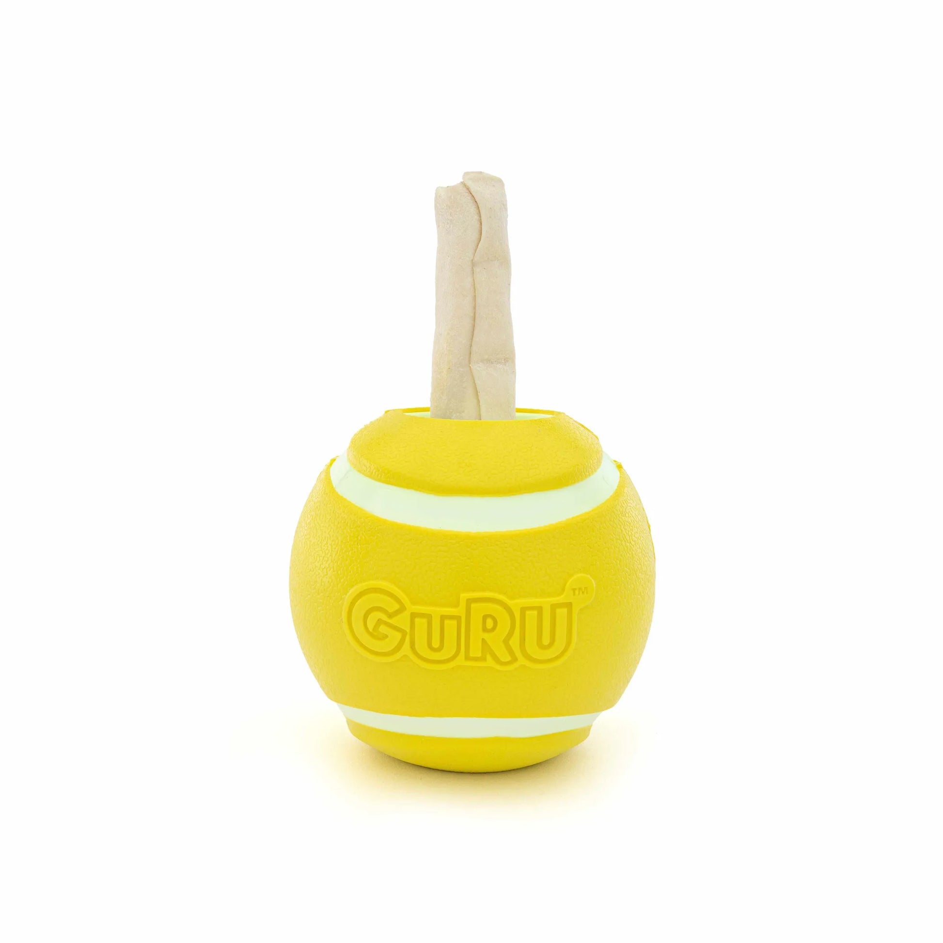 GURU Pet Company Tennis Treat Ball Interactive Dog Chew Toy Medium - Your Pet Connection
