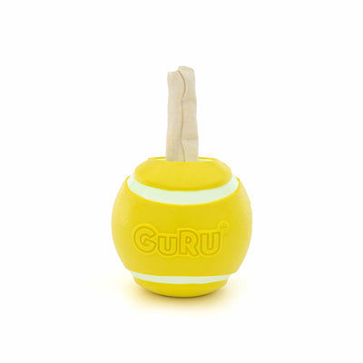 GURU Pet Company Tennis Treat Ball Interactive Dog Chew Toy Medium - Your Pet Connection