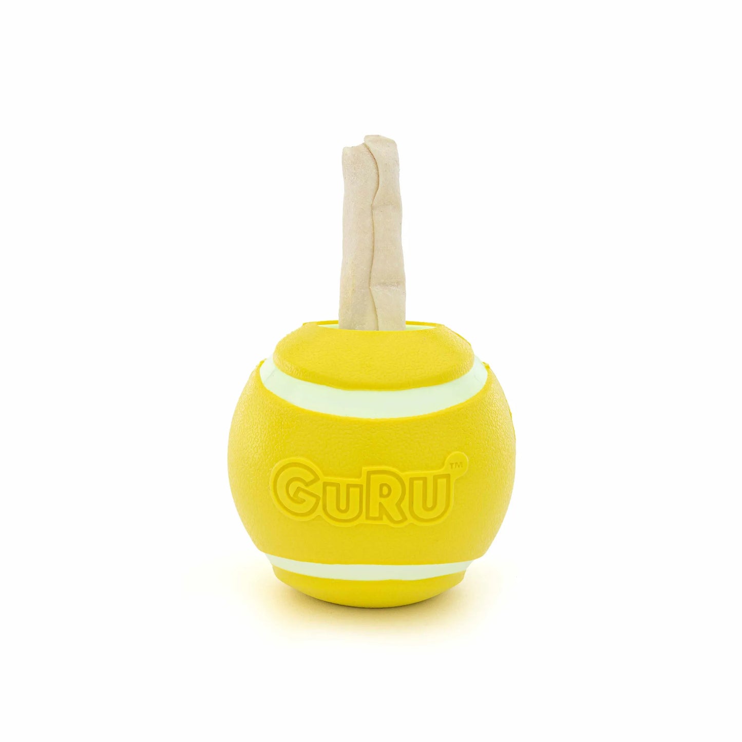 GURU Pet Company Tennis Treat Ball Interactive Dog Chew Toy Medium - Your Pet Connection