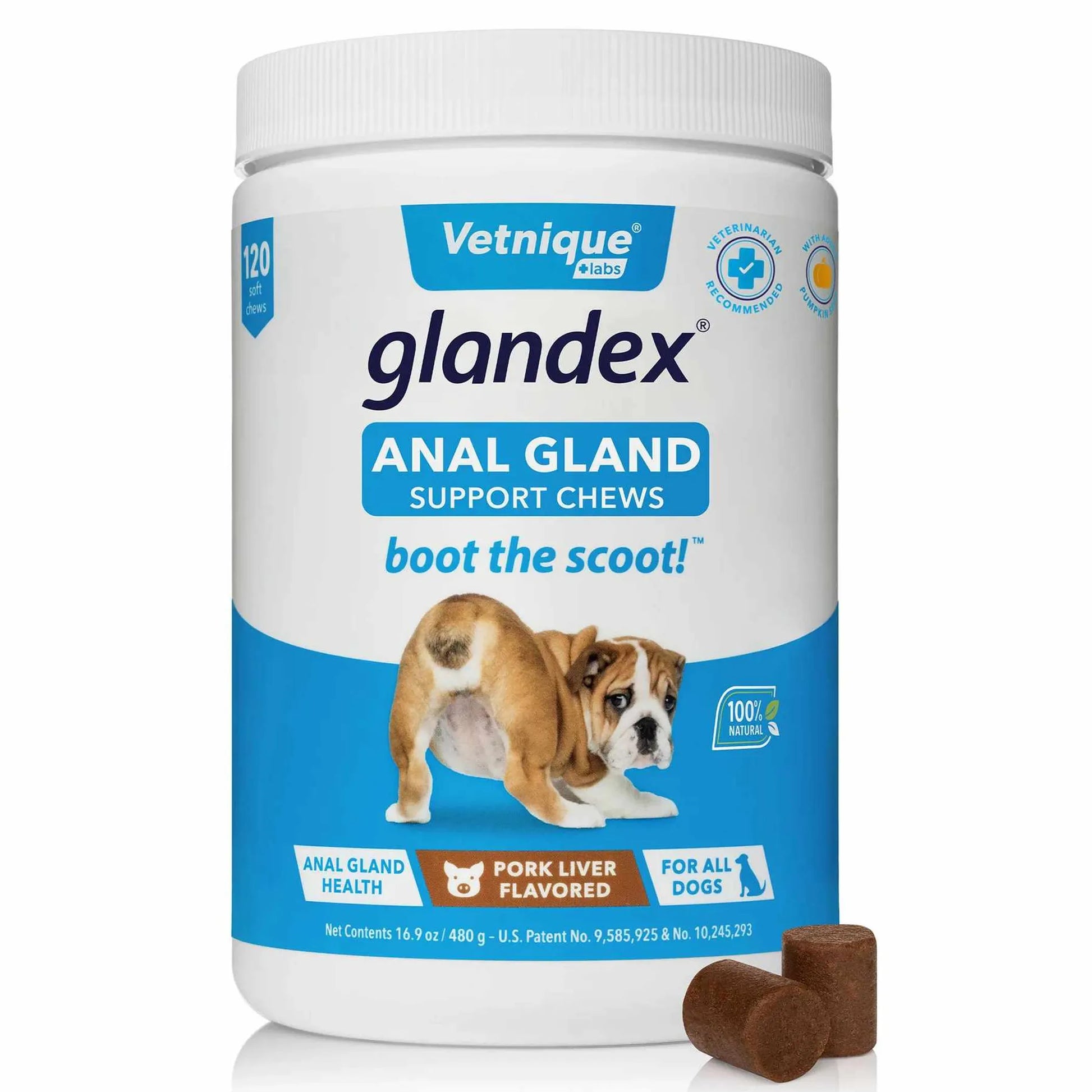 Glandex Pork Liver Soft Chews  Jar - Your Pet Connection