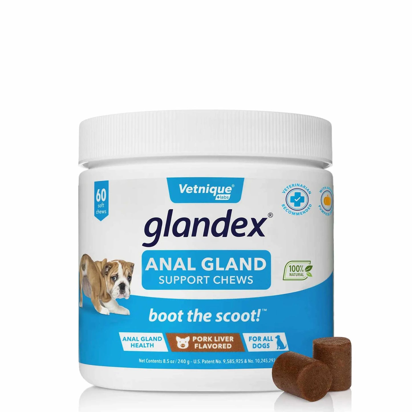 Glandex Pork Liver Soft Chews  Jar - Your Pet Connection