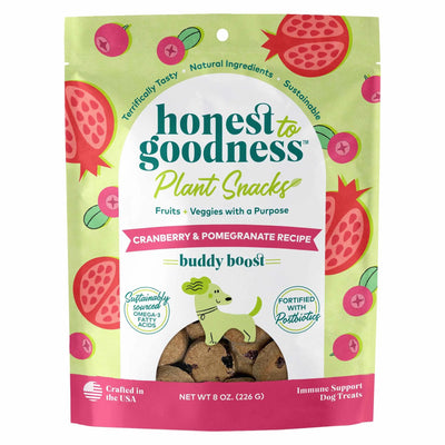 Honest To Goodness(TM) Plant Snacks Buddy Boost Cranberry & Pomegranate Recipe Dog Treats 8oz - Your Pet Connection