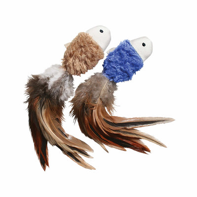 KONG(R) Naturals(R) Crinkle Fish Cat Toy 2pk Assorted - Your Pet Connection