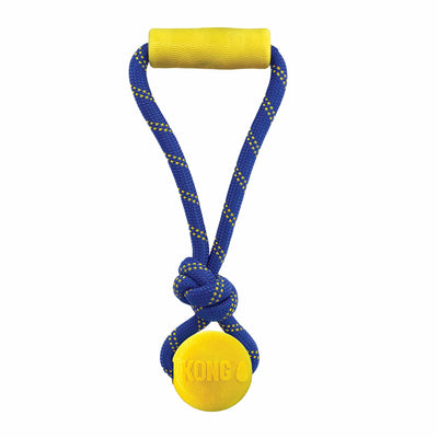 KONG(R) Jaxx Brights Tug w/Ball Dog Toy Assorted Medium - Your Pet Connection