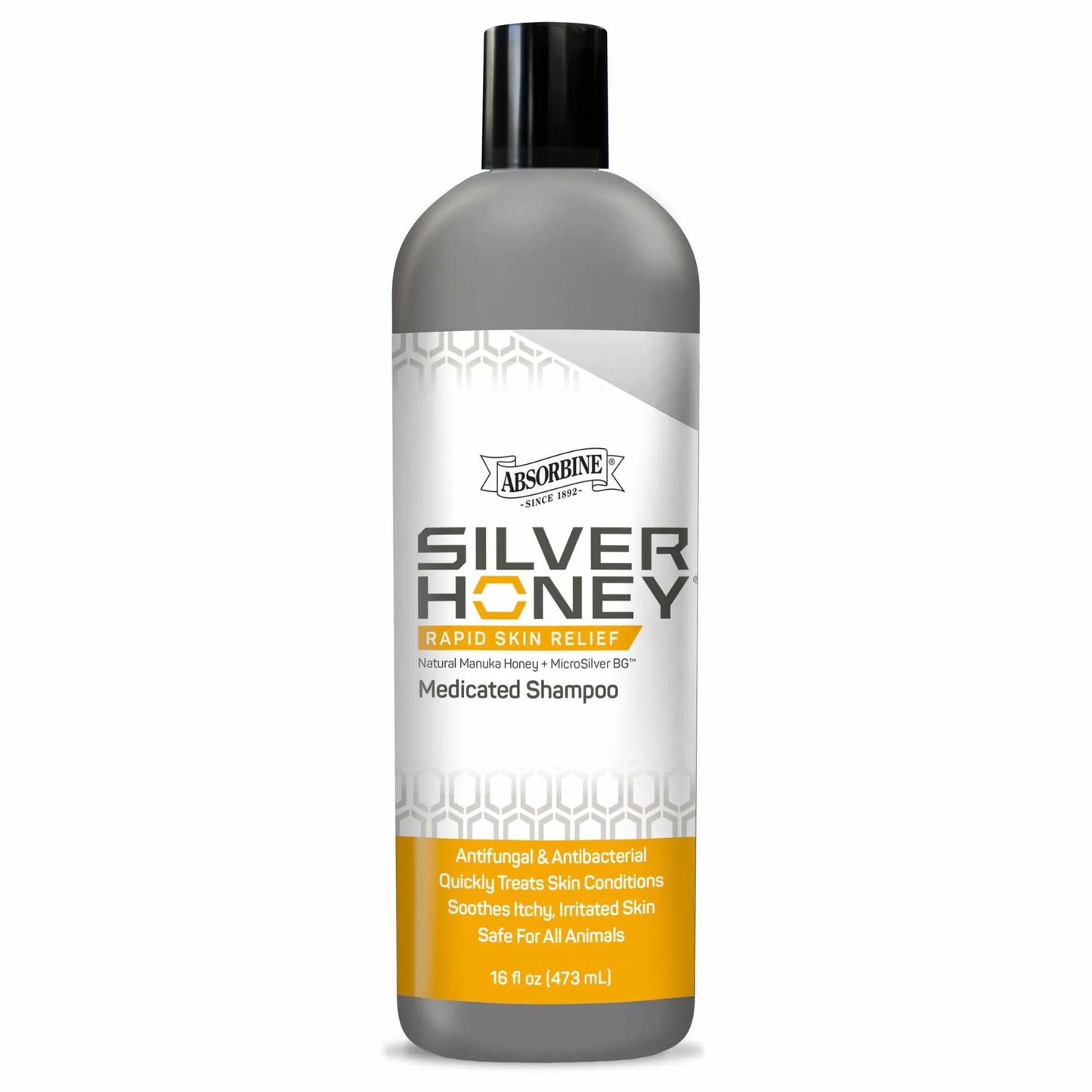 Absorbine Pet - Silver Honey Rapid Skin Relief Medicated Shampoo, 16 fl oz - Your Pet Connection