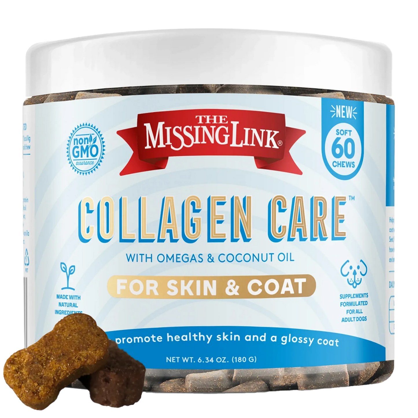 The Missing Link - Collagen Care Skin And Coat Soft Chew 60Ct - Your Pet Connection