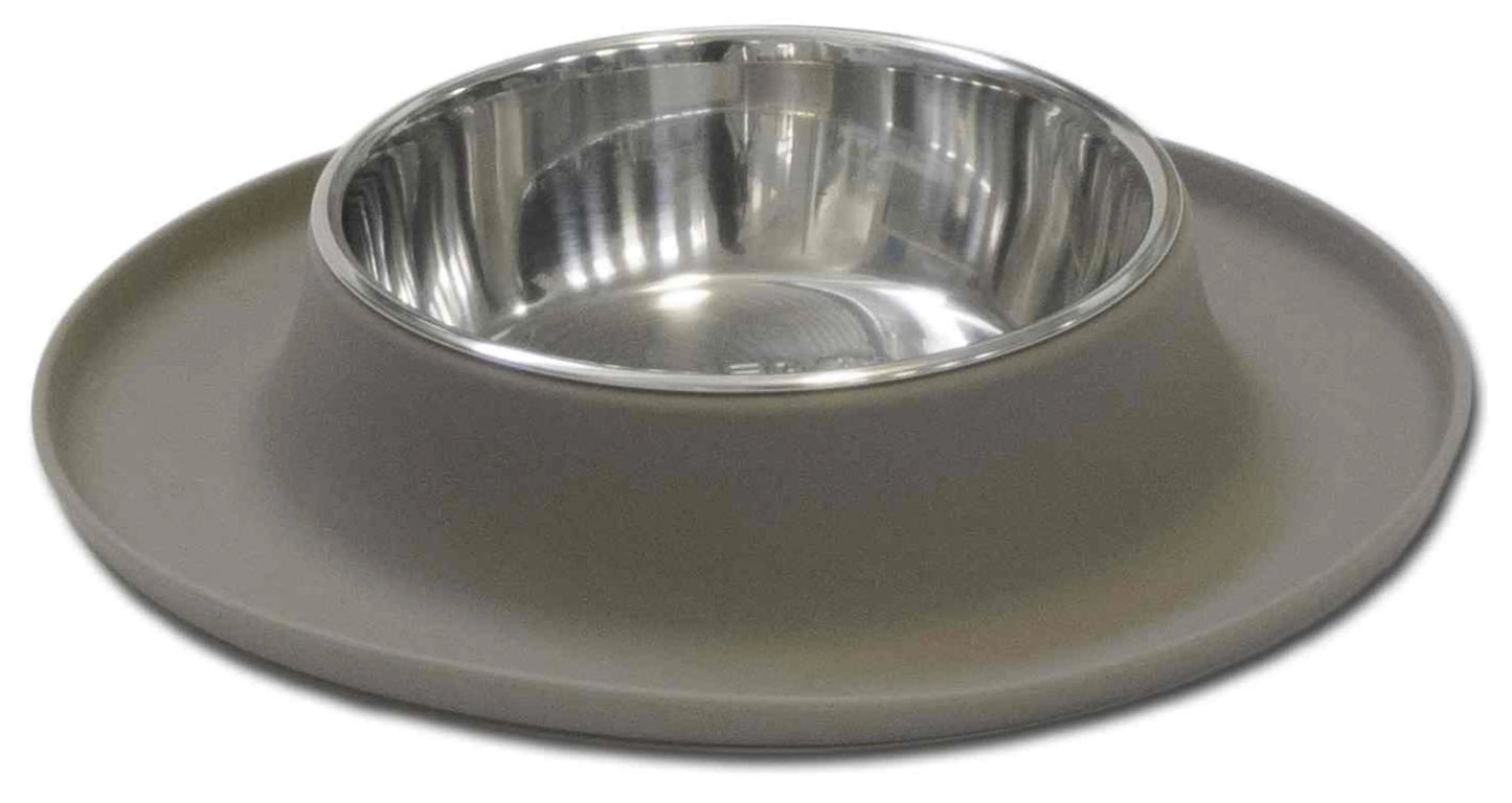Messy Mutts Single Silicone Feeder Grey XL - Your Pet Connection