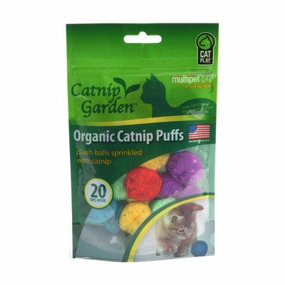 Multipet Catnip Garden Organic Catnip Puffs 20ct Bag - Your Pet Connection