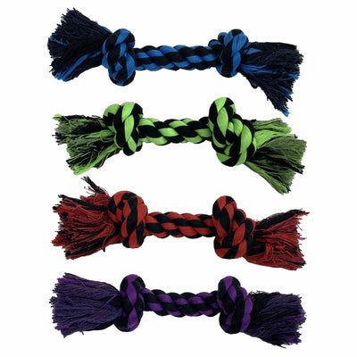 Multipet Minipet Rope Dog Toy Assorted Colors 8" - Your Pet Connection