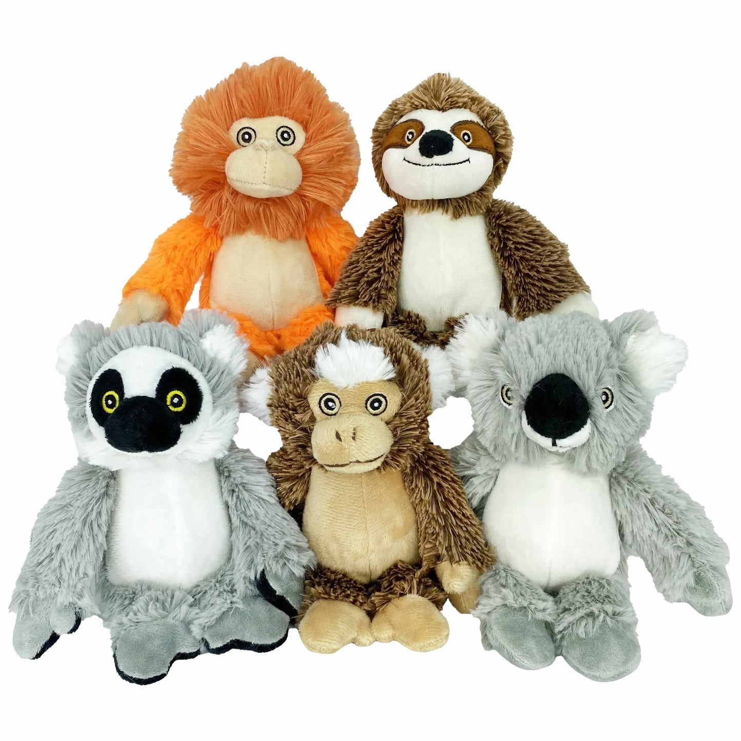 Multipet Minipet Bark Buddies Pet Plush Dog Toy Assorted Animals 6" - Your Pet Connection