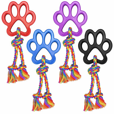 Multipet Tug A Paw w/ Rope Dog Toy 13" - Your Pet Connection