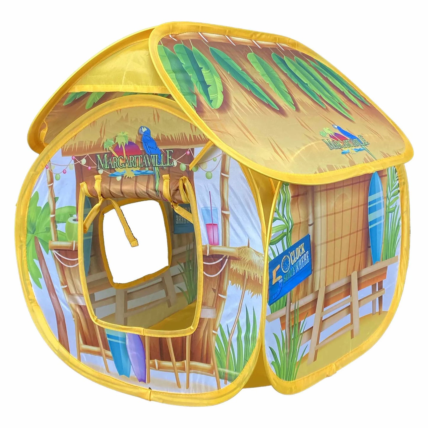 Multipet Margaritaville(R) Cat Tiki Hut Tent 16" - Your Pet Connection