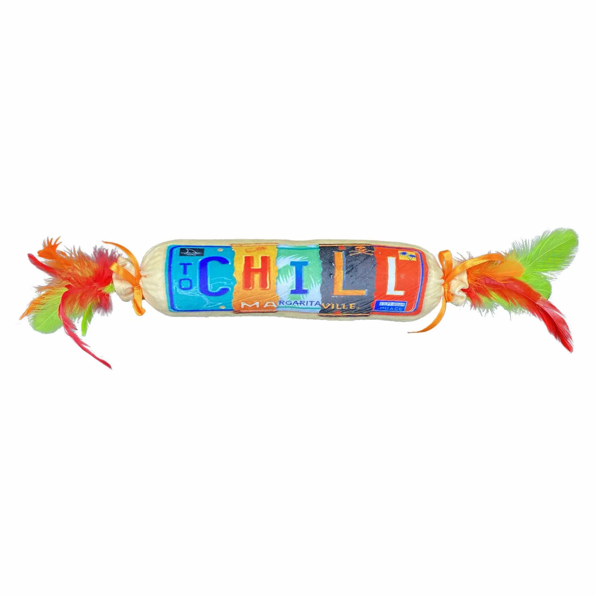 Multipet Margaritaville(R) License to Chill Cat Kicker w/ Feathers 18" - Your Pet Connection