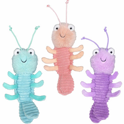 Multipet Margaritaville(R) Mini Gumbo Shrimp Plush Dog Toy Assorted 6" - Your Pet Connection