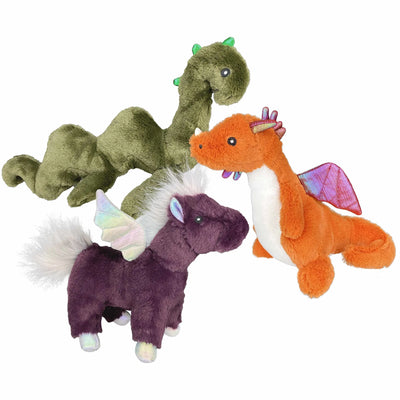 Multipet Mythical Creatures Plush Dog Toy Assorted Animals - Your Pet Connection