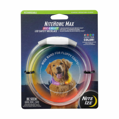 Nite Ize NiteHowl(R) Max Rechargeable LED Safety Necklace - Disc-O Select(TM) - Your Pet Connection