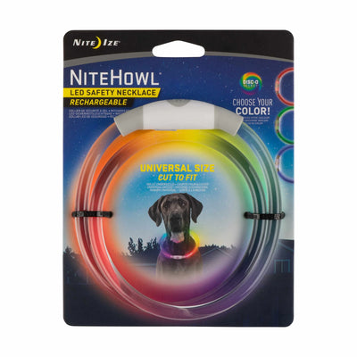 Nite Ize NiteHowl Rechargeable LED Safety Necklace - Disc-O Select - Your Pet Connection