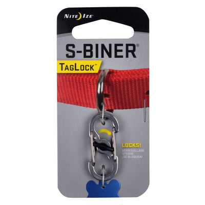 Nite Ize S-Biner TagLock Stainless Steel Stainless - Your Pet Connection