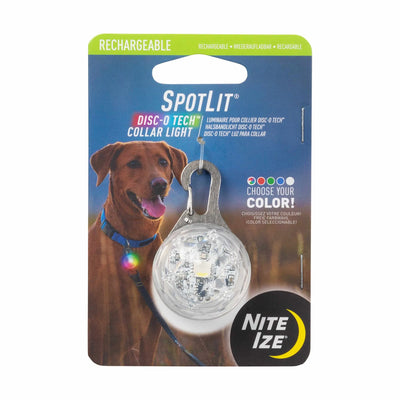 Nite Ize SpotLit(R) Rechargeable Collar Light - Disc-O Tech(TM) Jewel - Your Pet Connection