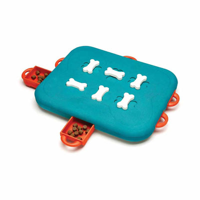 Nina Ottosson Dog Casino Interactive Treat Dog Puzzle Toy Turquoise Level 3 - Your Pet Connection