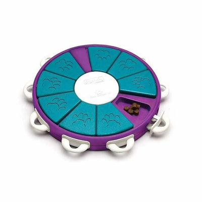 Nina Ottosson Dog Twister Interactive Treat Dog Puzzle Toy Purple Level 3 - Your Pet Connection