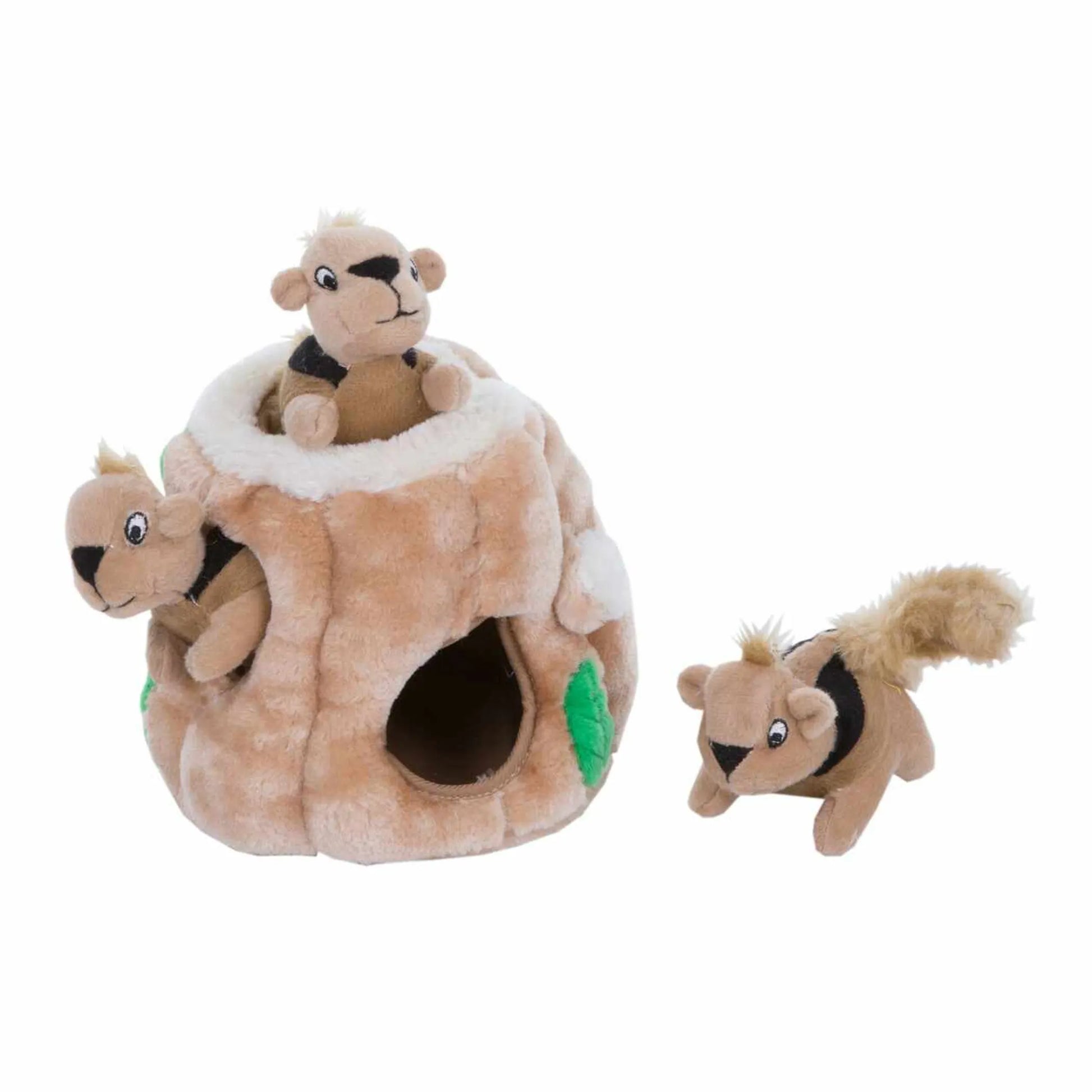 Outward Hound Hide A Squirrel Plush Dog Puzzle Toy Brown - Your Pet Connection