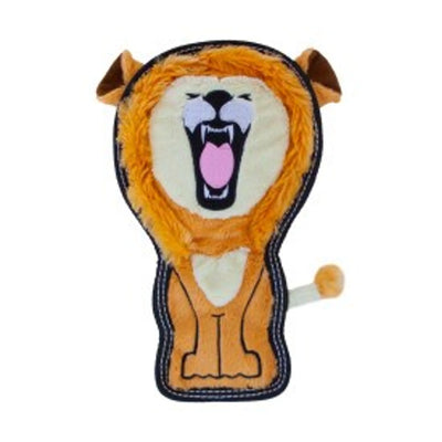 Outward Hound Tough Seamz Lion Durable Plush Dog Toy Tan Medium - Your Pet Connection