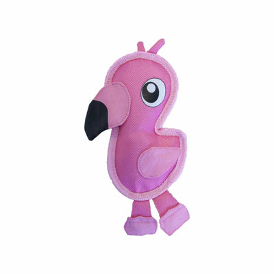 Outward Hound Fire Biterz Flamingo Durable Fire Hose Dog Toy Pink Small - Your Pet Connection