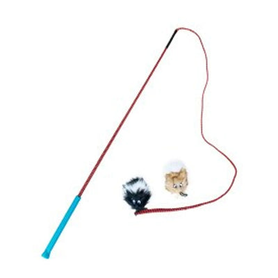 Outward Hound Tail Teaser Dog Wand Lure Toy w/ Refill Black - Your Pet Connection