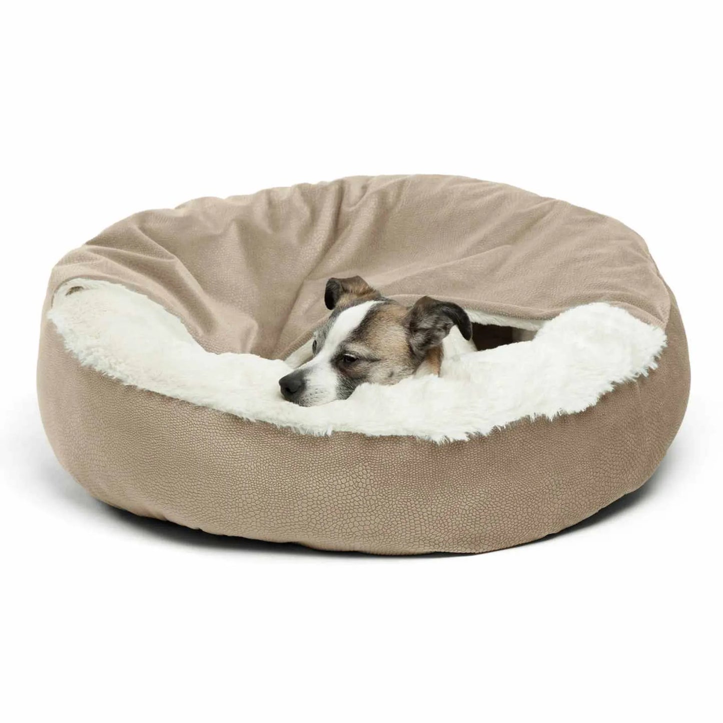 Best Friends by Sheri Cozy Cuddler Ilan Cat & Dog Bed Taupe 24x24 - Your Pet Connection