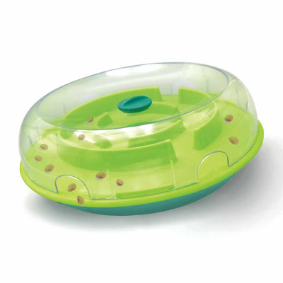 Nina Ottosson Wobble Slow Feeder Bowl Dog Game Blue/Green Level 1 - Your Pet Connection