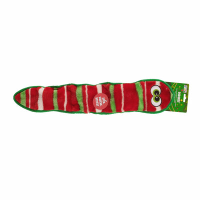 Outward Hound Durablez Holiday Snake Dog Chew Toy Green Small - Your Pet Connection