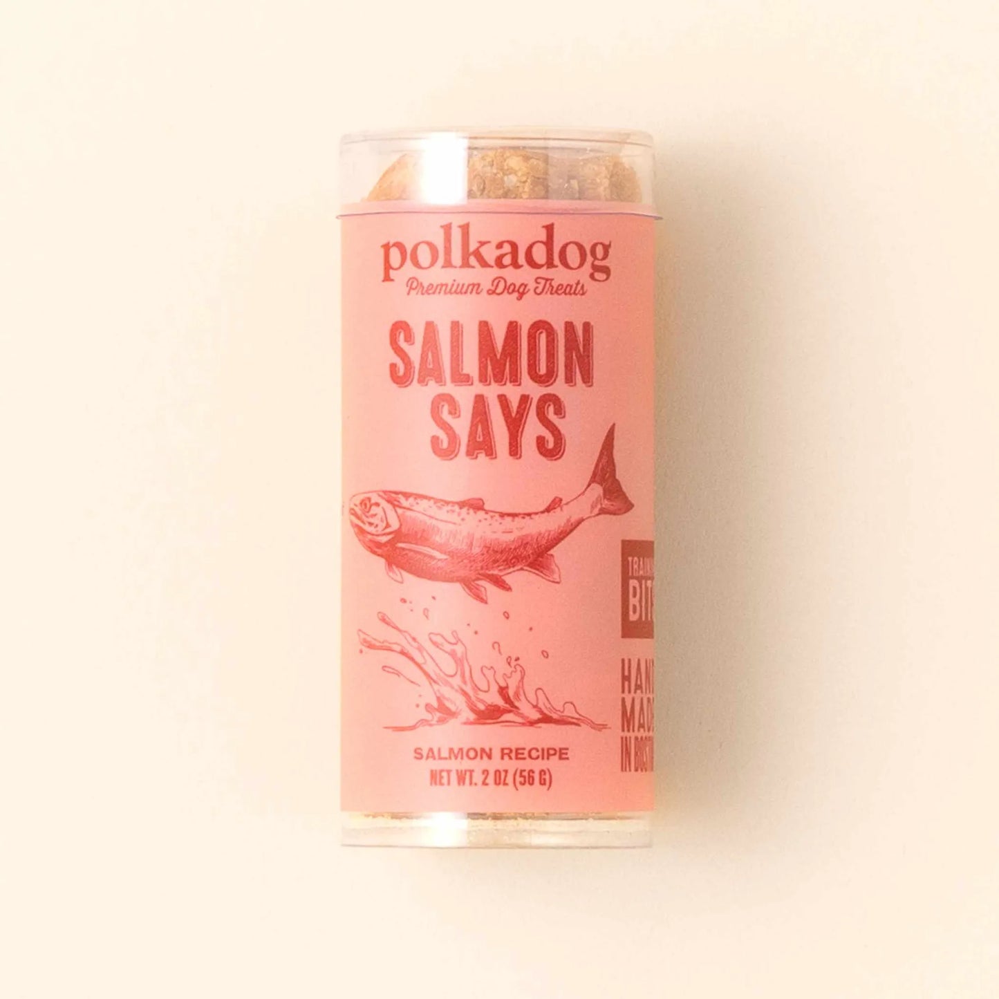 Polkadog Salmon Says Training Bits Crunchy Dog and Cat Treats - Your Pet Connection