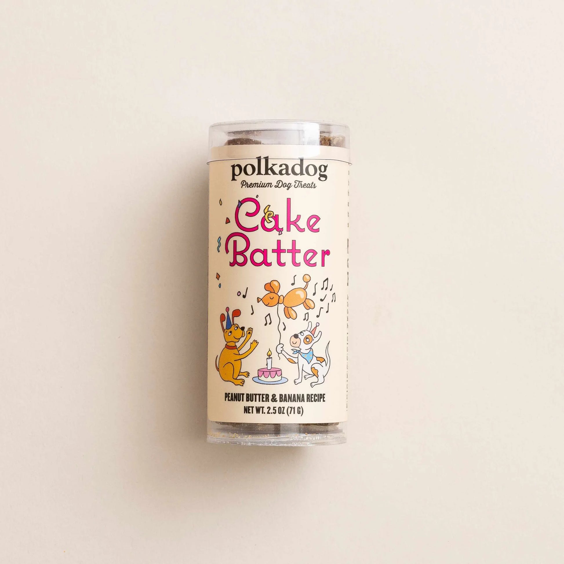 Polkadog Cake Batter Peanut Butter and Banana Soft & Chewy Dog Treats - Your Pet Connection