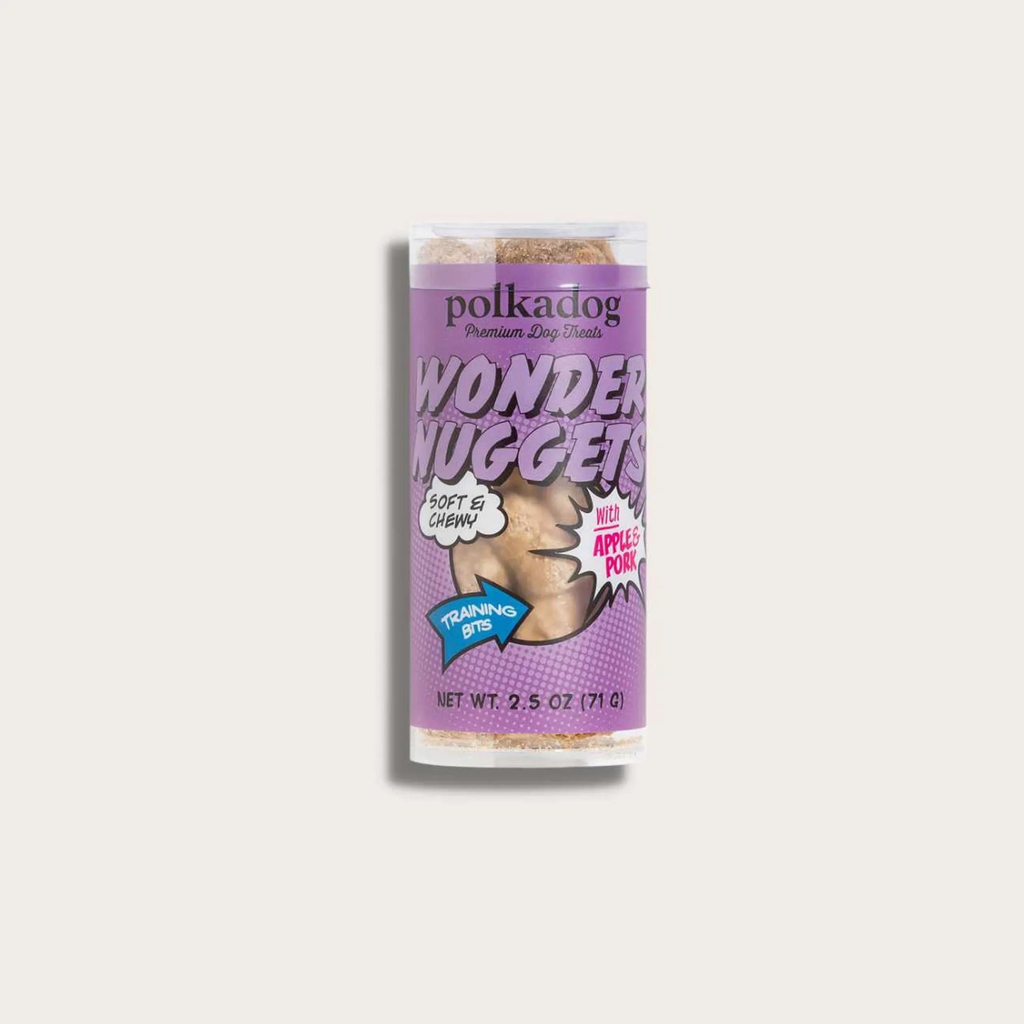 Polkadog Wonder Nuggets Training Bits Pork & Apple Soft & Chewy Dog Treats Mini Tube - Your Pet Connection