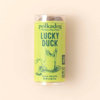Polkadog Lucky Duck Training Bits Crunchy Dog and Cat Treats Mini Tube 2.5oz - Your Pet Connection