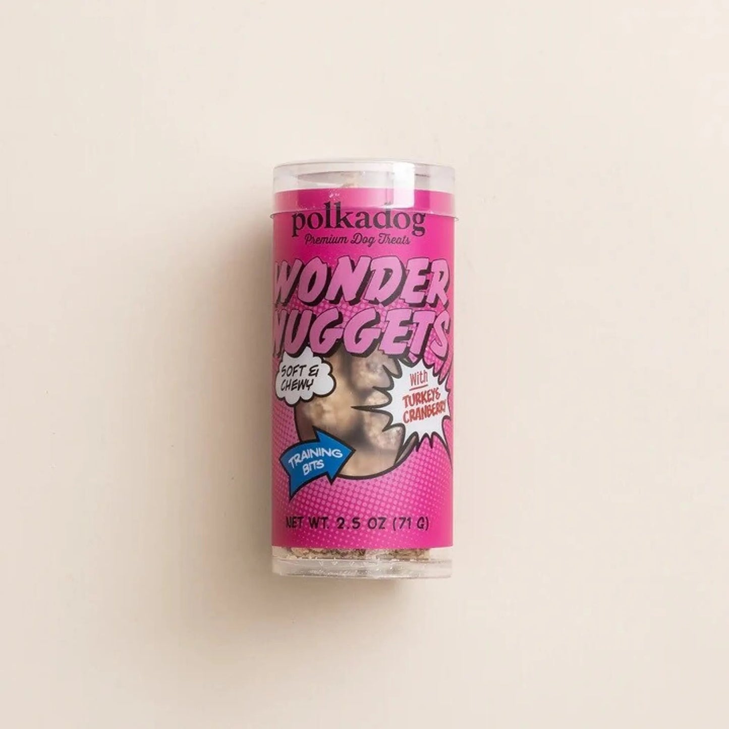 Polkadog Wonder Nuggets Training Bits Turkey & Cranberry Soft & Chewy Dog and Cat Treats Mini Tube - Your Pet Connection